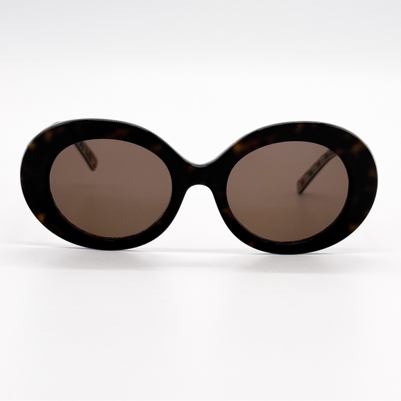 NEW DOLCE&GABBANA DG4448 3217/73 WOMEN SUNGLASSES BROWN HAVANA ROUND EYEWEAR D&G - Picture 4 of 10